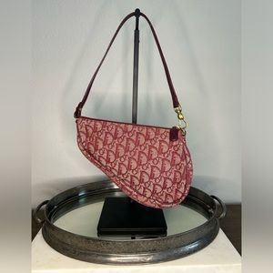 Vintage Dior Trotter Saddle (Red)
